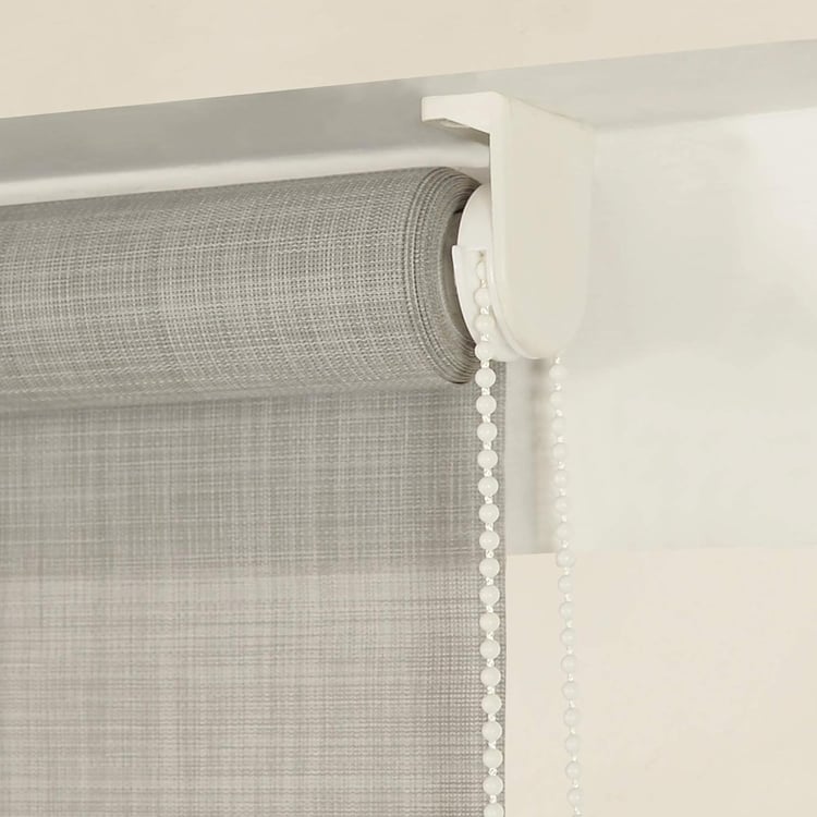 DECO WINDOW Grey Sunscreen Roller Blind - 51x84"