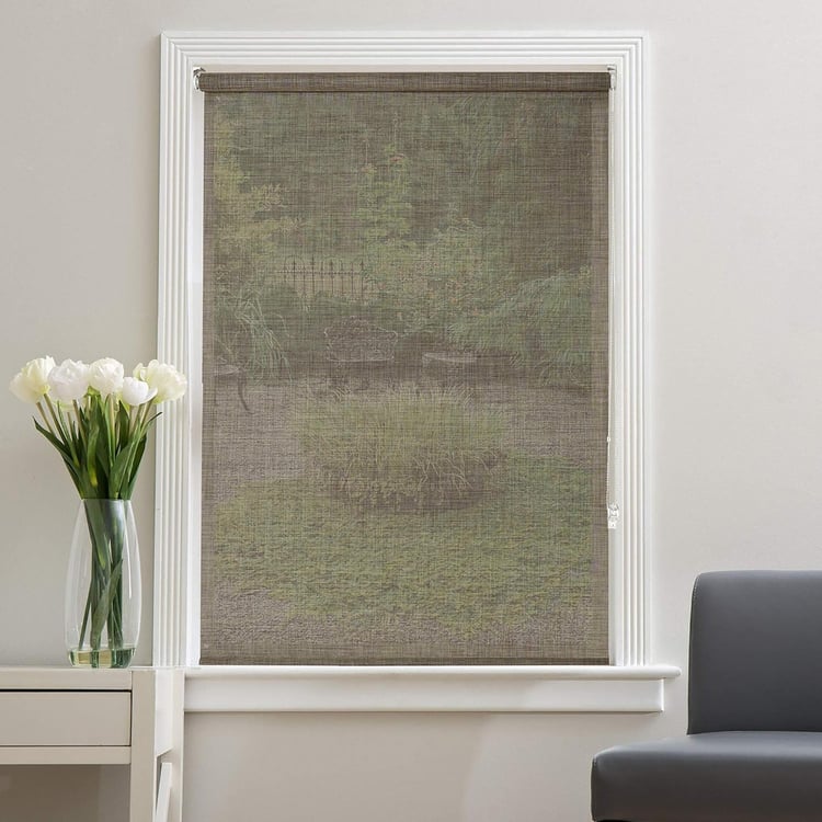 DECO WINDOW Beige Sunscreen Roller Blind - 54x84"