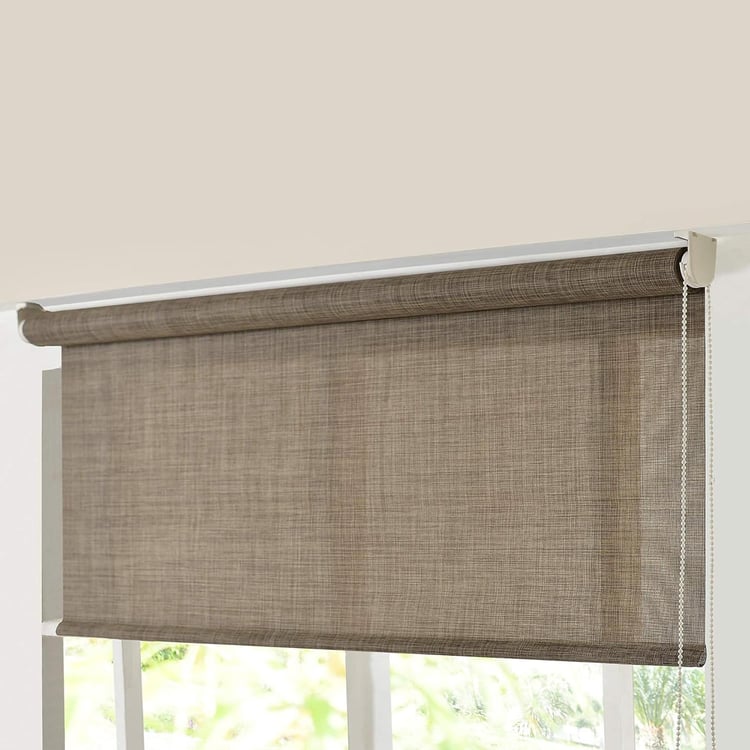 DECO WINDOW Beige Sunscreen Roller Blind - 54x84"