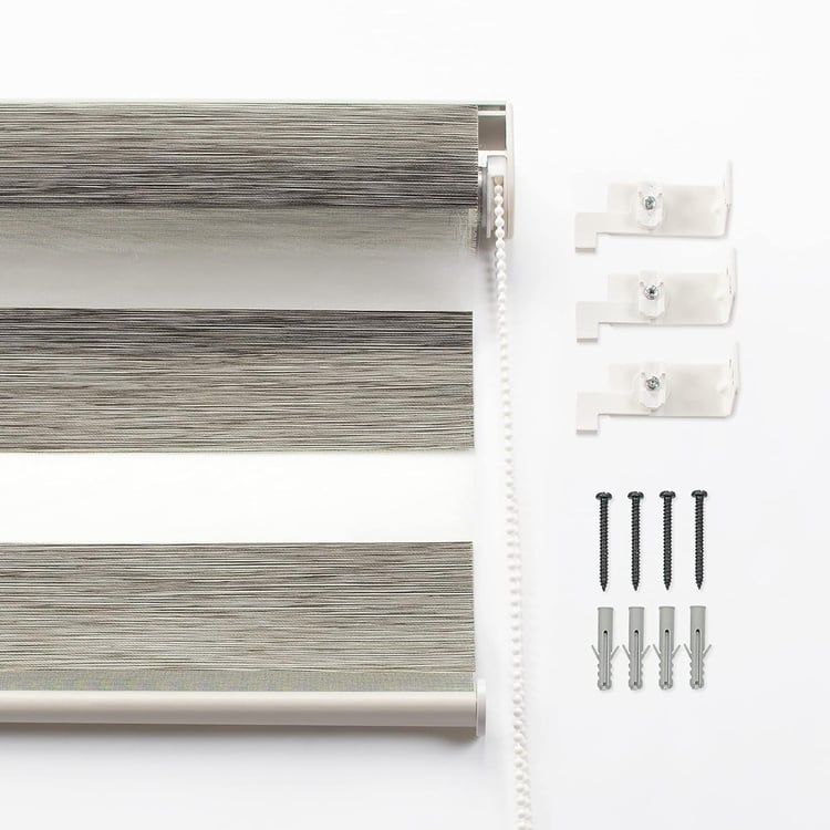 DECO WINDOW Brown Zebra Roller Blind - 60x84