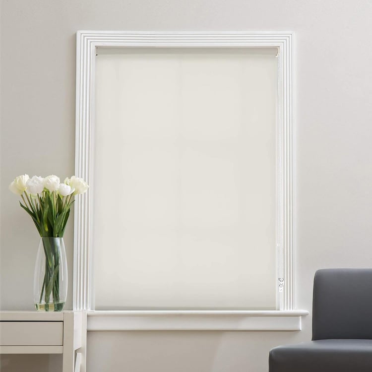 DECO WINDOW White Translucent Roller Blind - 30x84