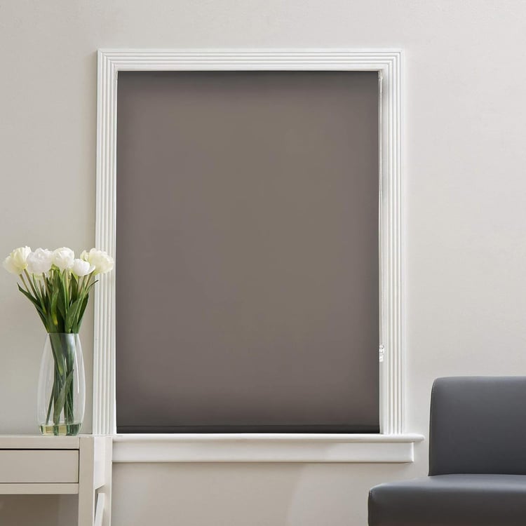 DECO WINDOW Grey Translucent Roller Blind - 30x84