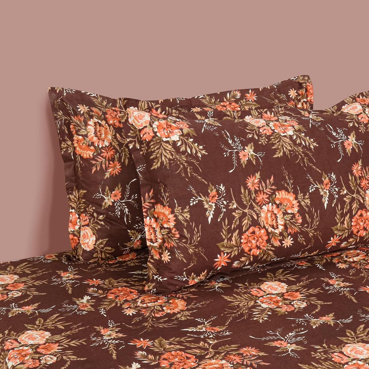 SWAYAM Autumnal Reverie 160TC Blossom Queen Bedsheet Set