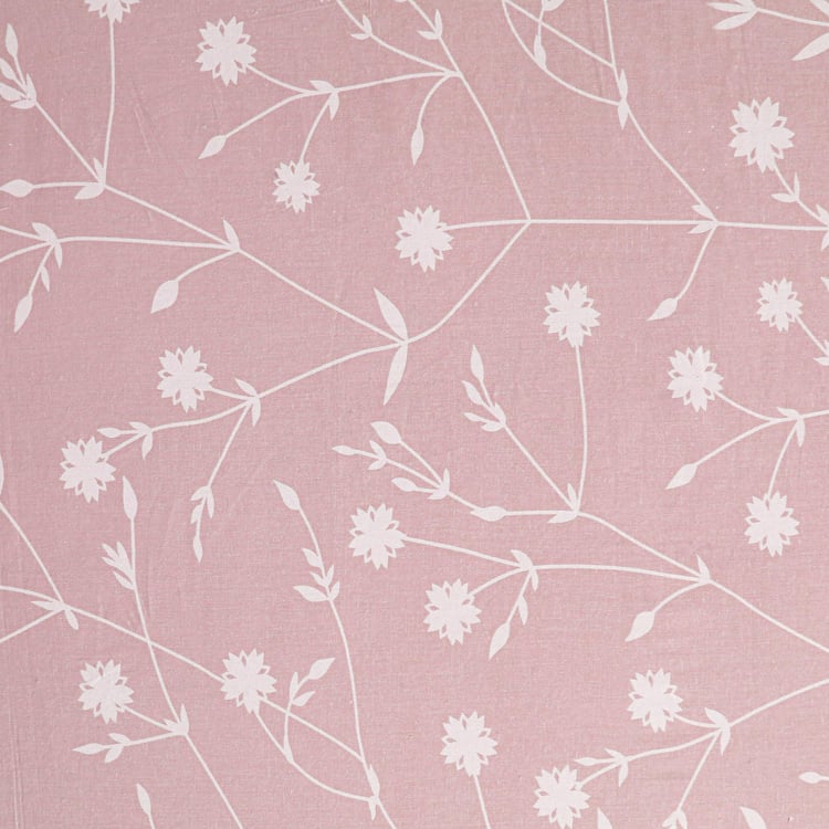 SWAYAM Blush Botanica 210TC Cotton Elegance Super King Bedsheet Set