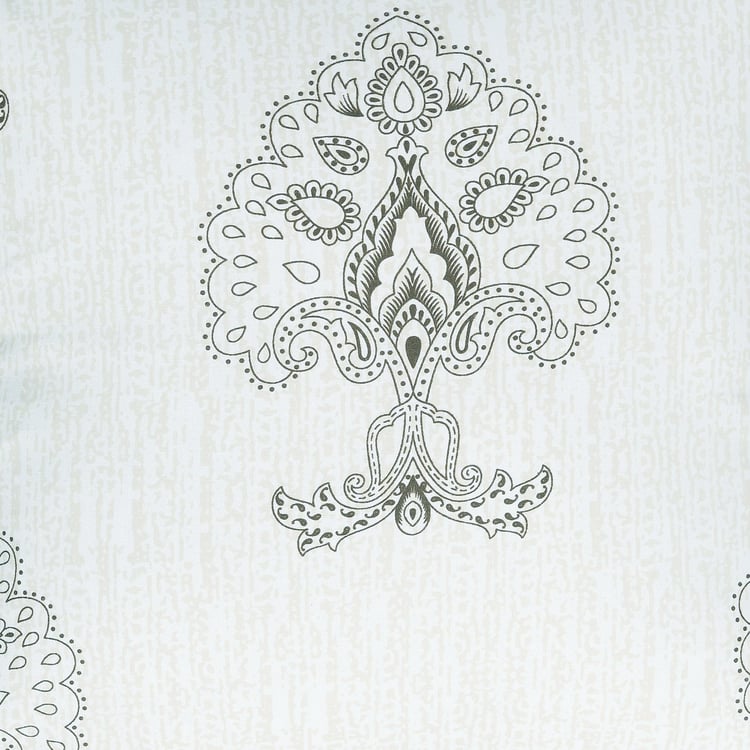 SWAYAM Classic Paisley Elegance Cotton King Bedsheet Set