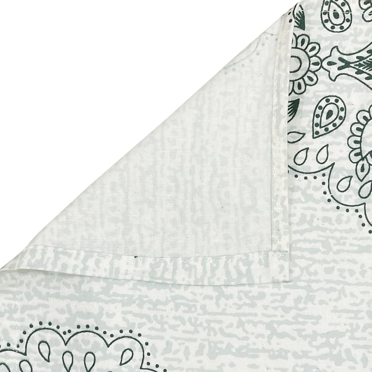 SWAYAM Classic Paisley Elegance Cotton King Bedsheet Set