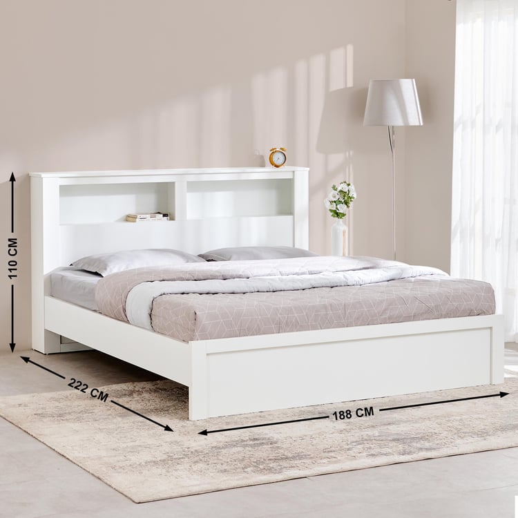 Helios Reynan Cannes King Bed - White