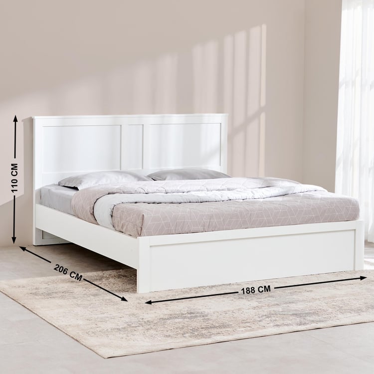 Helios Reynan Aster King Bed - White