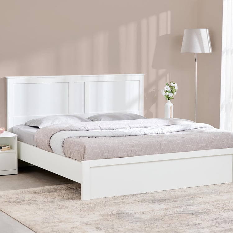 Helios Reynan Aster Queen Non-Storage Bed - White