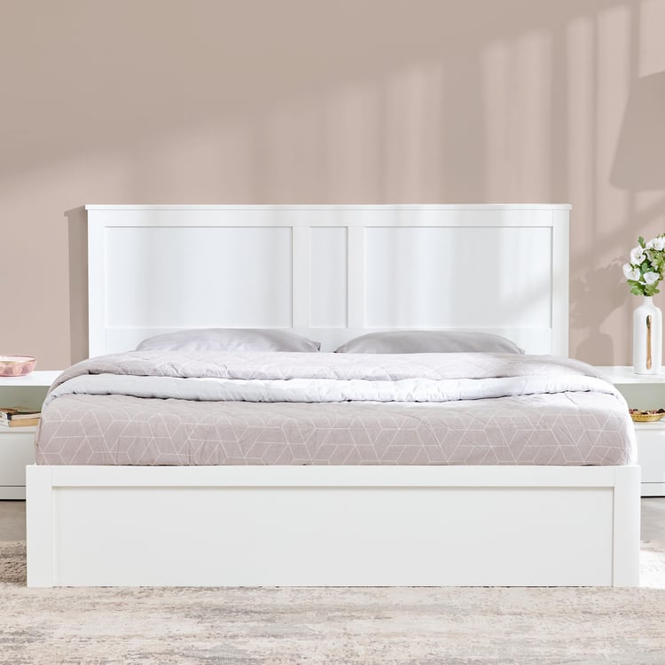 Helios Reynan Aster Queen Non-Storage Bed - White