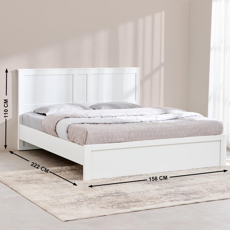 Helios Reynan Aster Queen Non-Storage Bed - White