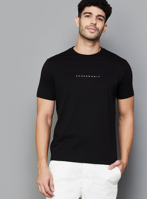 FAHRENHEIT Brand Print Slim Fit T-shirt - Pack of 3