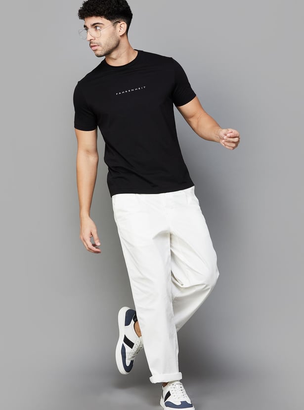 FAHRENHEIT Brand Print Slim Fit T-shirt - Pack of 3