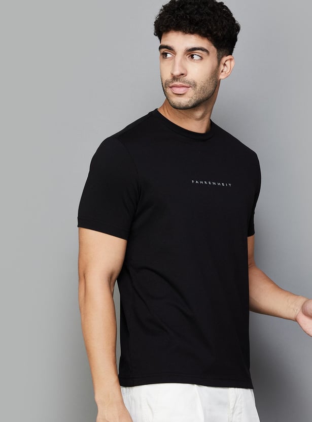 FAHRENHEIT Brand Print Slim Fit T-shirt - Pack of 3