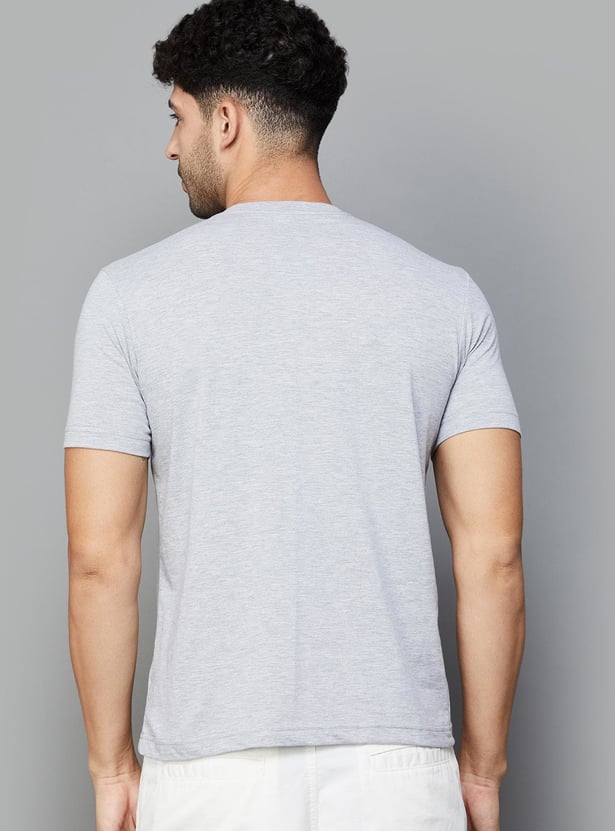 FAHRENHEIT Brand Print Slim Fit T-shirt - Pack of 3