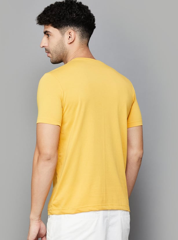 FAHRENHEIT Brand Print Slim Fit T-shirt - Pack of 3