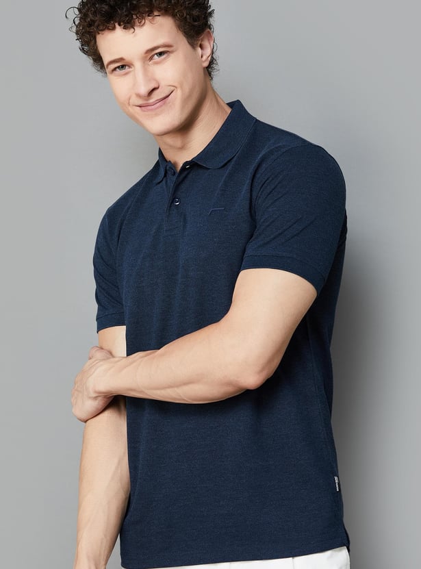 FAME FOREVER Solid Polo T-shirt