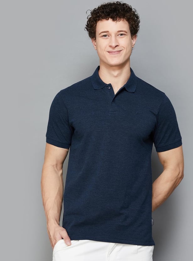 FAME FOREVER Solid Polo T-shirt