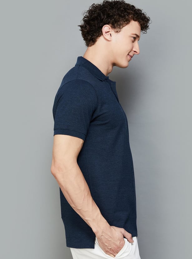 FAME FOREVER Solid Polo T-shirt