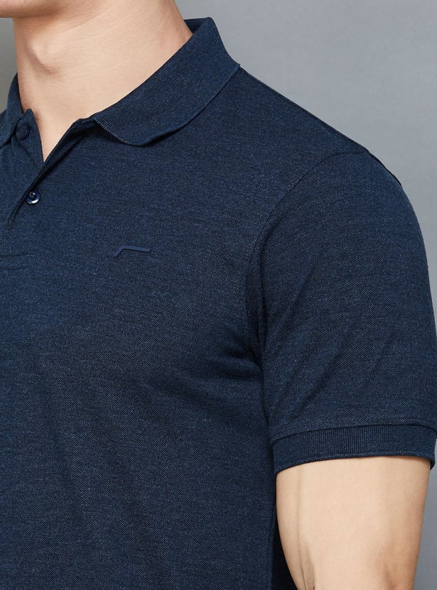 FAME FOREVER Solid Polo T-shirt