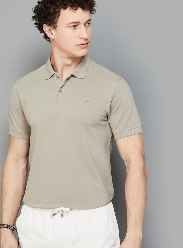 FAME FOREVER Solid Polo T-shirt
