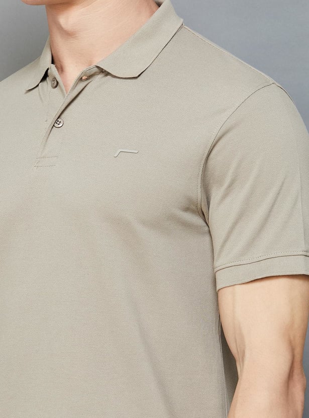 FAME FOREVER Solid Polo T-shirt