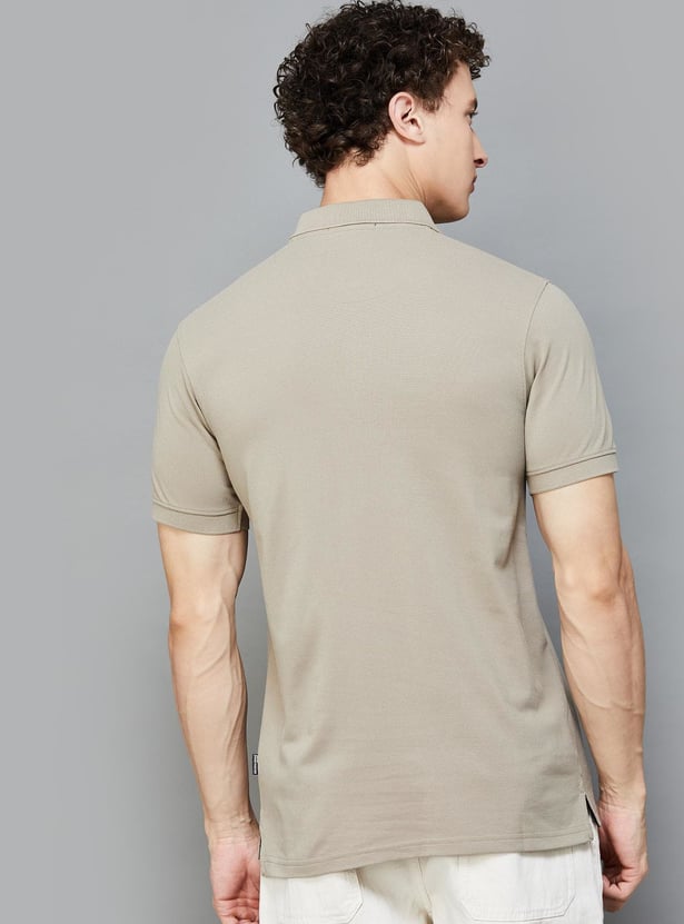 FAME FOREVER Solid Polo T-shirt