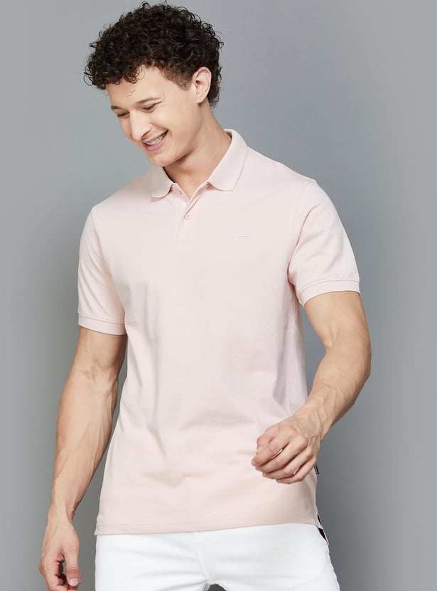 FAME FOREVER Solid Polo T-shirt