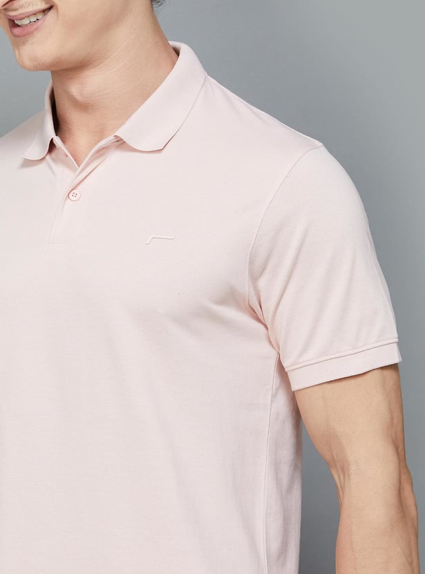 FAME FOREVER Solid Polo T-shirt