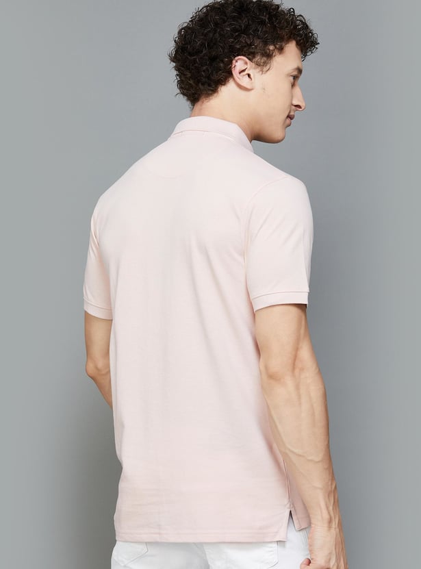 FAME FOREVER Solid Polo T-shirt