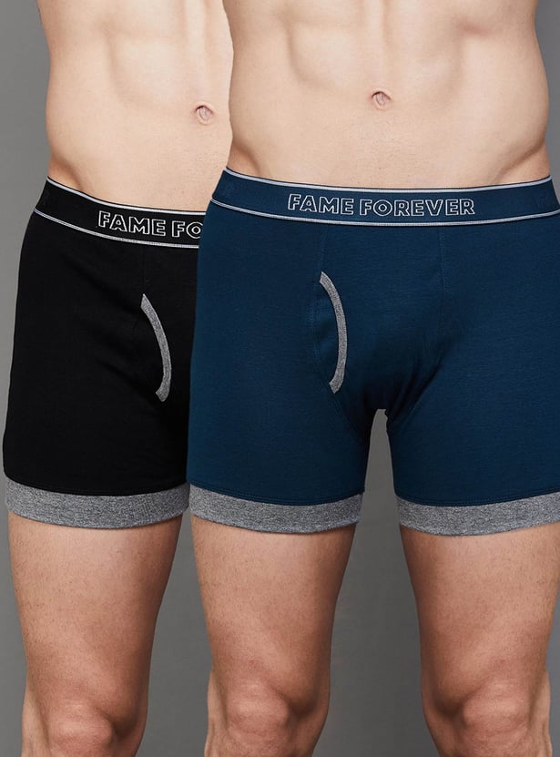 FAME FOREVER Solid Trunks - Pack of 2