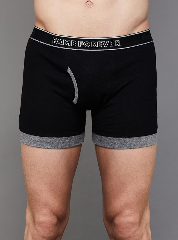 FAME FOREVER Solid Trunks - Pack of 2