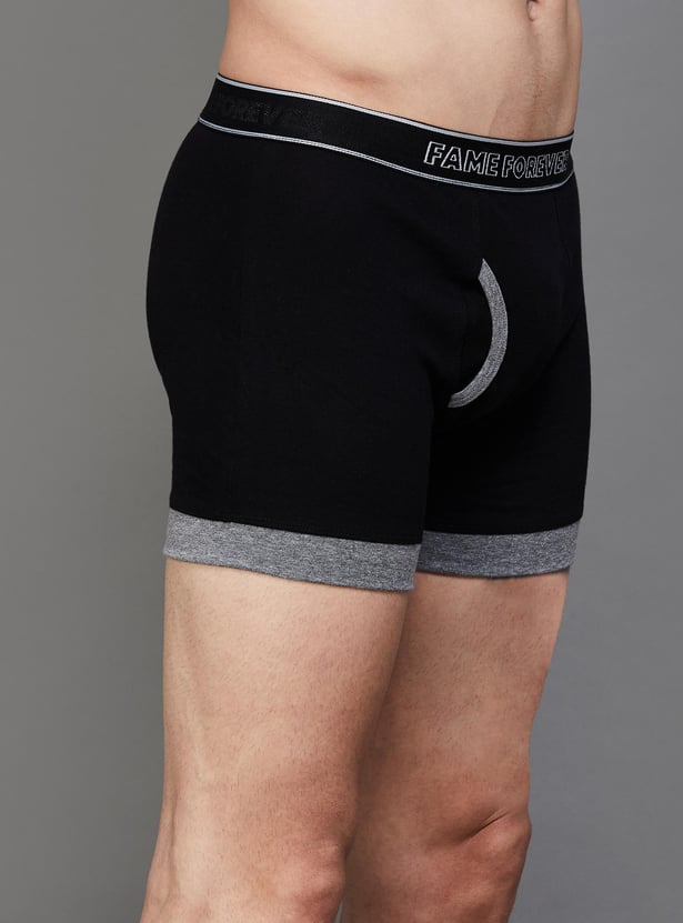 FAME FOREVER Solid Trunks - Pack of 2