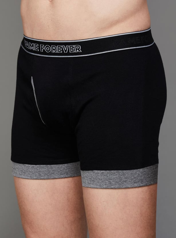 FAME FOREVER Solid Trunks - Pack of 2