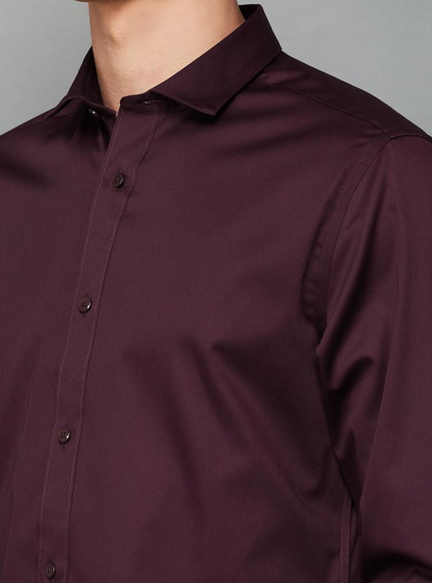 JACK & JONES Men Solid Slim Fit Casual Shirt