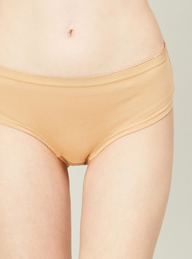 GINGER Solid Hipster Panties - Pack of 3