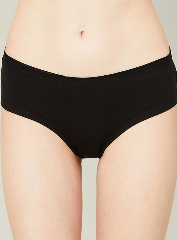 GINGER Solid Hipster Panties - Pack of 3