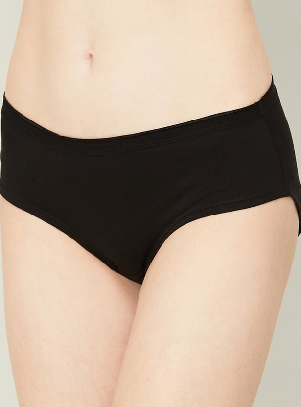 GINGER Solid Hipster Panties - Pack of 3