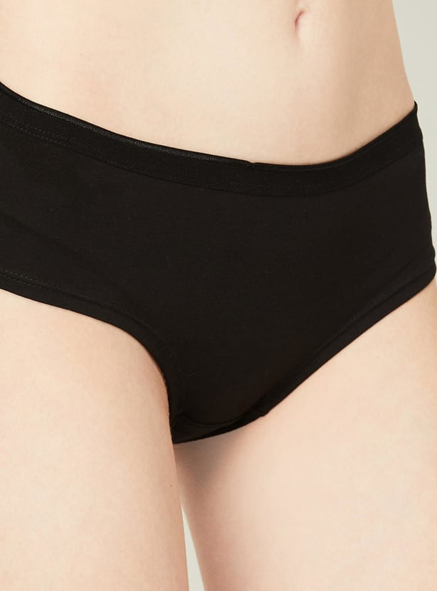 GINGER Solid Hipster Panties - Pack of 3