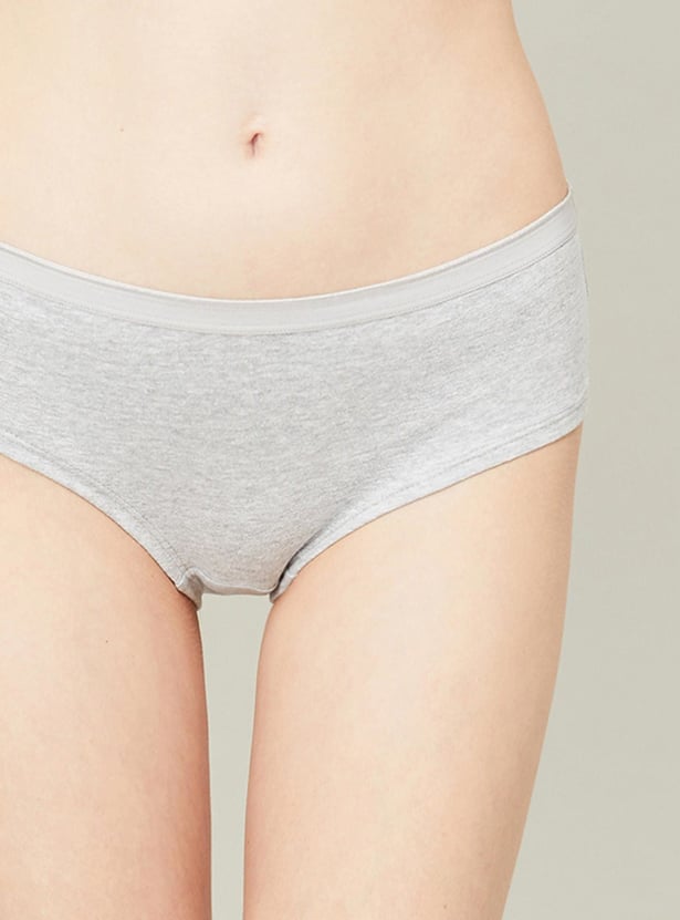 GINGER Solid Hipster Panties - Pack of 3