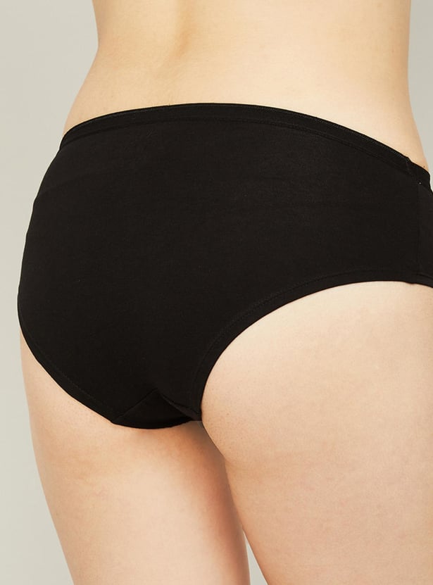 GINGER Solid Hipster Panties - Pack of 3