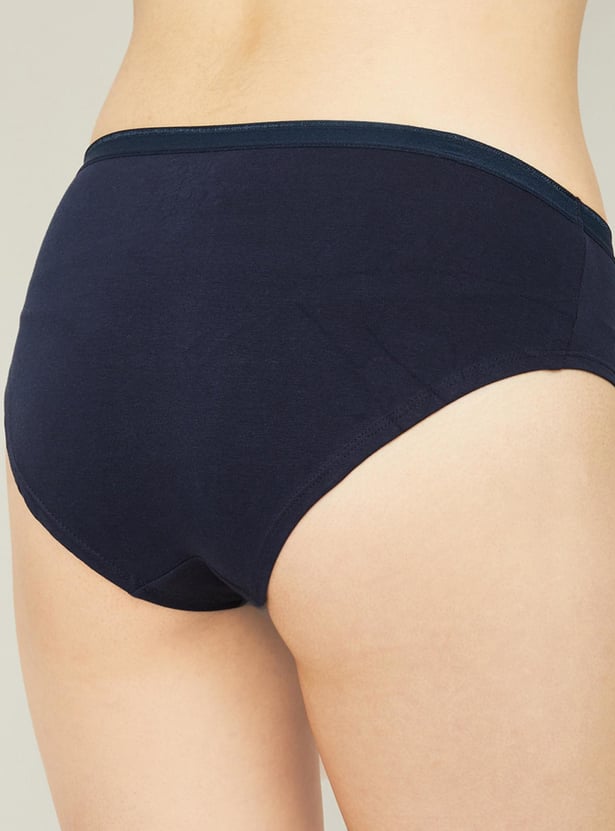 GINGER Solid Hipster Panties - Pack of 3