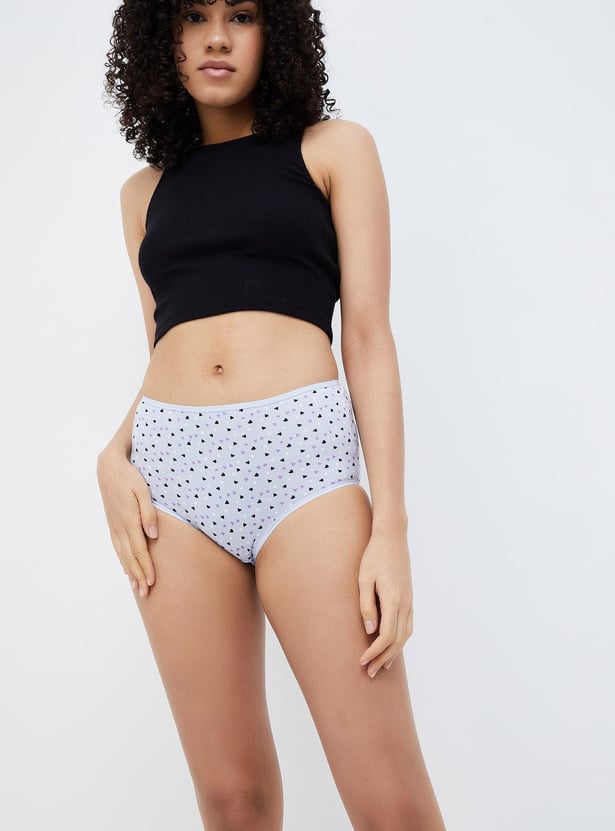 GINGER Printed Hipster Panties - Pack of 3