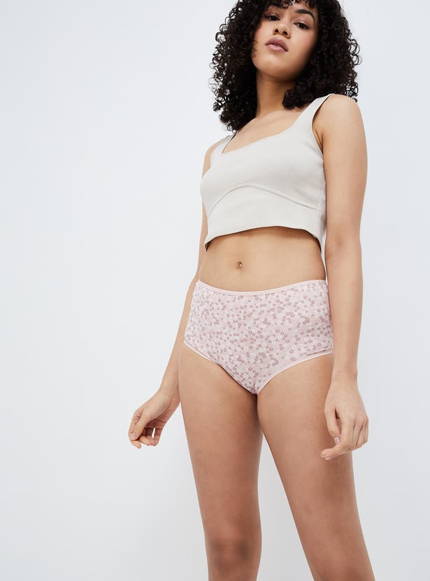 GINGER Printed Hipster Panties - Pack of 3