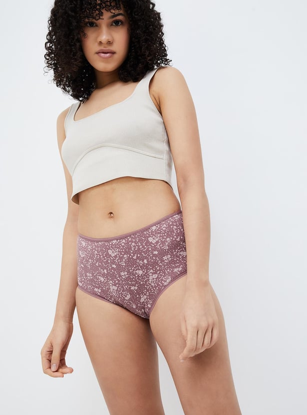 GINGER Printed Hipster Panties - Pack of 3