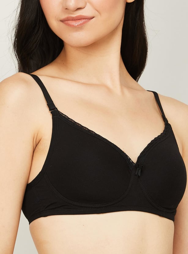GINGER Women Solid Padded Non-Wired T-shirt Bra