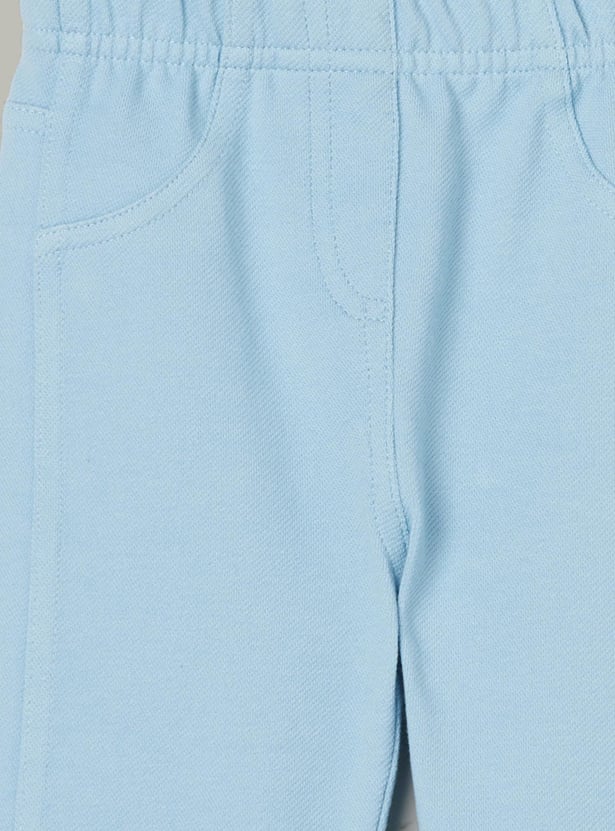 JUNIORS Girls Dark Wash Elasticated Jeggings