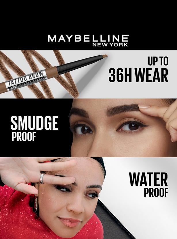 MAYBELLINE NEW YORK Tattoo Brow Pencil - Grey Brown - 0.25g