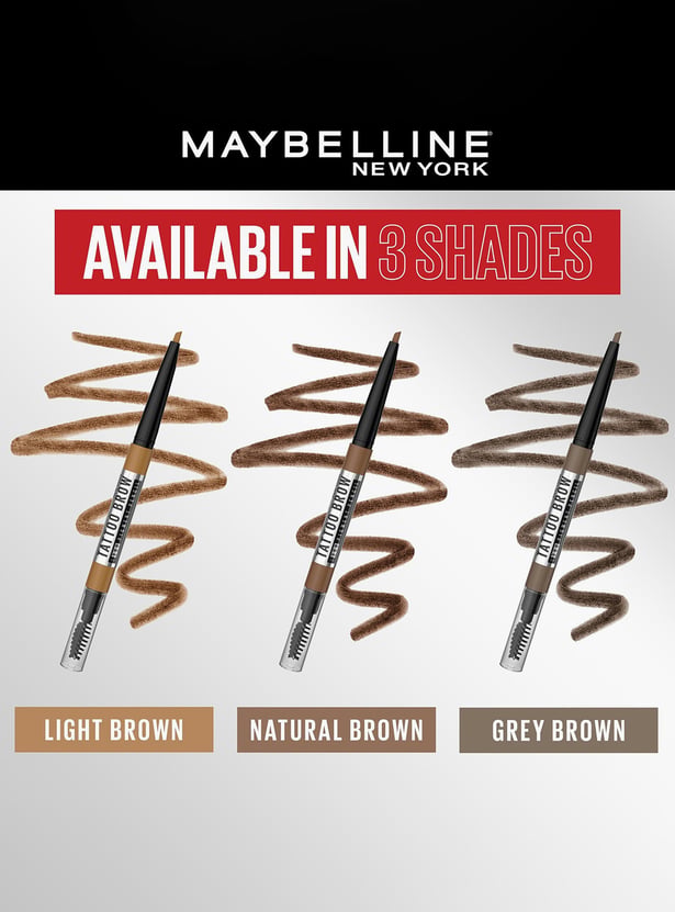 MAYBELLINE NEW YORK Tattoo Brow Pencil - Natural Brown - 0.25g
