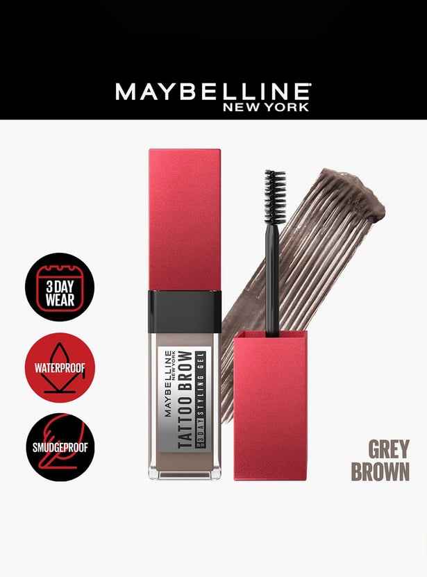 MAYBELLINE NEW YORK Tattoo Brow Styling Brow Gel - Grey Brown - 6ml